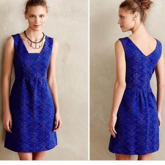 Anthropologie Dresses & Skirts - Maeve Averie Embroidered Fit and Flare Dress